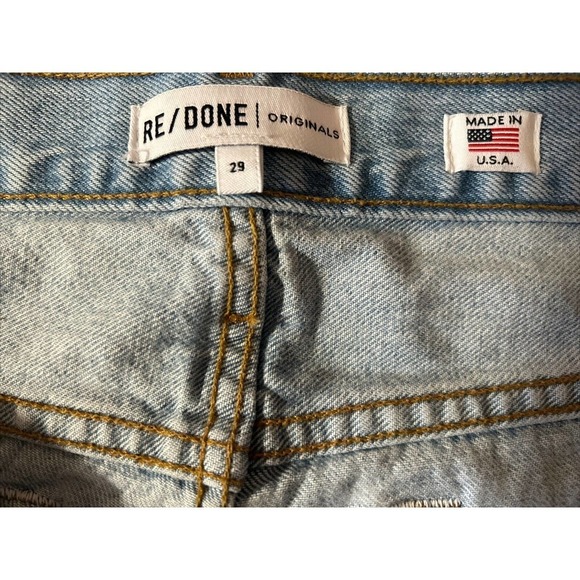 RE/DONE Originals Low Slung Rigid Jeans in Light 04 Sz 29 - Picture 8 of 15